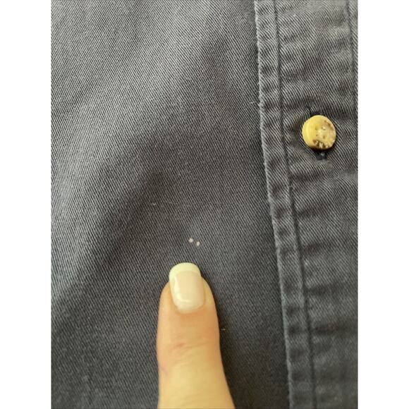 Walt Disney‎ World Shirt Mens XXL Blue Button Down Mickey Mouse White Logo - Picture 7 of 10